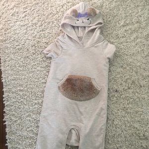 Cat and Jack Baby Girl One Piece Squirrel Jumpsuit